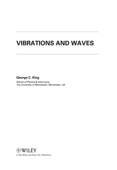 Cover image for book Vibrations and Waves