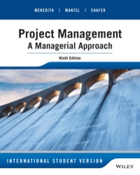 PROJECT MANAGEMENT A MANAGERIAL APPROACH (ISE)