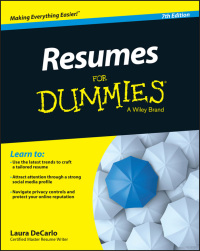 Cover image: Resumes For Dummies 7th edition 9781118982600