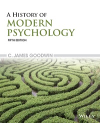 Cover image: A History of Modern Psychology 5th edition 9781118833759