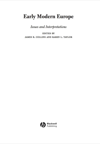 Early Modern Europe Issues and Interpretations