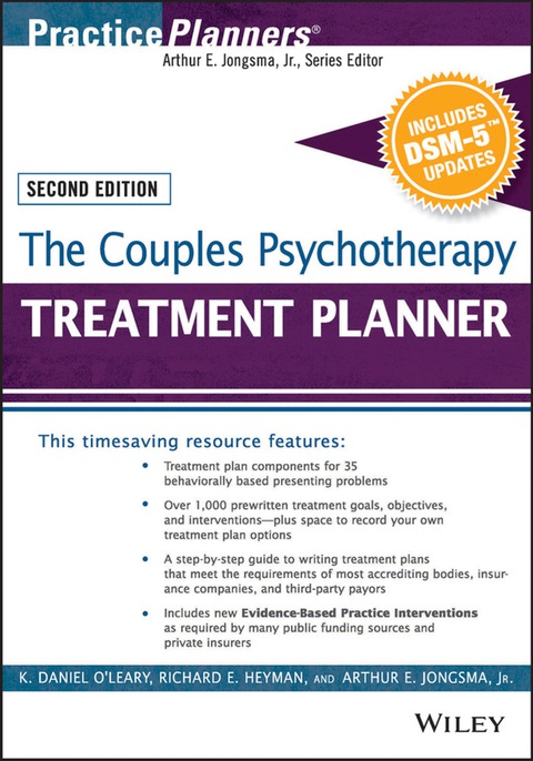The Couples Psychotherapy Treatment Planner, with DSM-5 Updates 