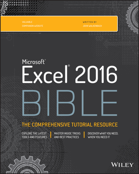 Cover image for book Excel 2016 Bible