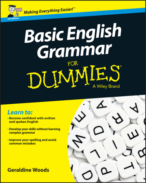 Cover image for book Basic English Grammar For Dummies - UK