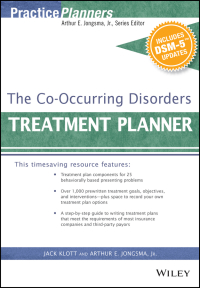Cover image: The Co-Occurring Disorders Treatment Planner, with DSM-5 Updates 1st edition 9781119073192