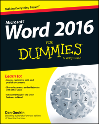 Cover image: Word 2016 For Dummies 1st edition 9781119076896