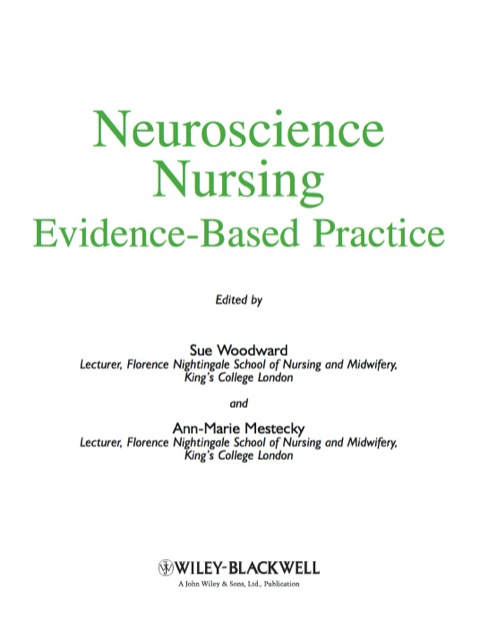 Cover image for book Neuroscience Nursing: Evidence-Based Theory and Practice