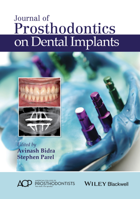 Cover image for book Journal of Prosthodontics on Dental Implants