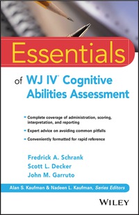 Imagen de portada: Essentials of WJ IV Cognitive Abilities Assessment 1st edition 9781119163367