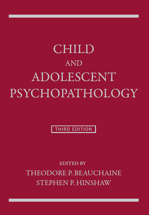 Child and Adolescent Psychopathology 