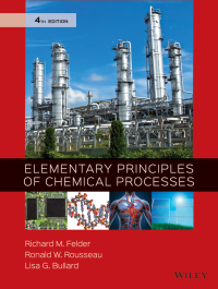 Cover image: Elementary Principles of Chemical Processes 4th edition 9781118431221