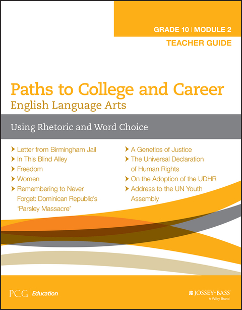 Cover image for book English Language Arts, Grade 10 Module 2: Using Rhetoric and Word Choice, Teacher Guide