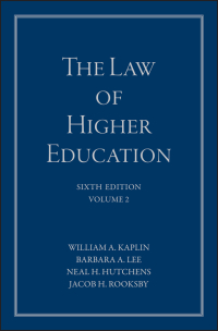 صورة الغلاف: The Law of Higher Education, A Comprehensive Guide to Legal Implications of Administrative Decision Making 6th edition 9781119271871