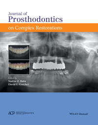 صورة الغلاف: Journal of Prosthodontics on Complex Restorations 1st edition 9781119274490