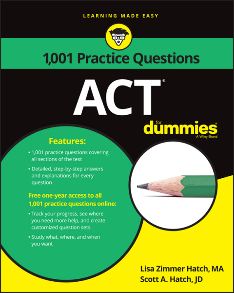 Cover image for book 1,001 ACT Practice Problems For Dummies