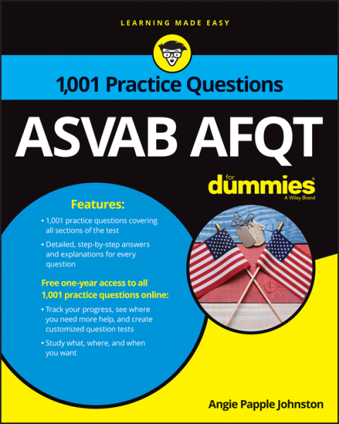Cover image for book 1,001 ASVAB AFQT Practice Questions For Dummies