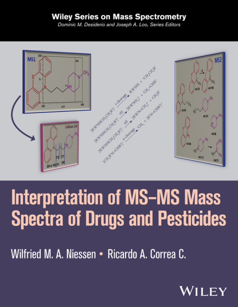 Cover image for book Interpretation of MS-MS Mass Spectra of Drugs and Pesticides