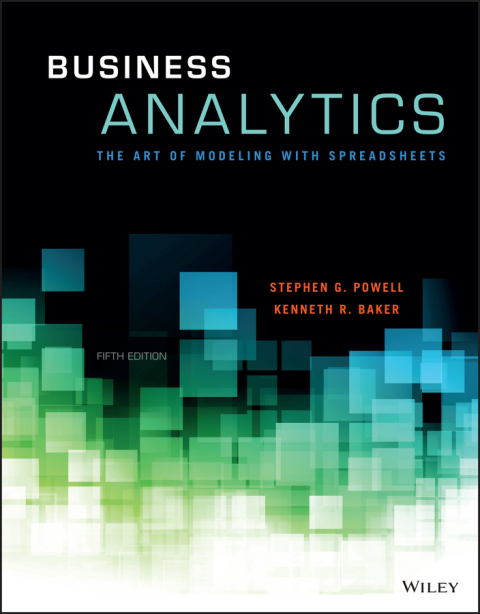 Business Analytics: The Art of Modeling With Spreadsheets 