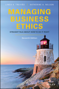 Cover image: Managing Business Ethics: Straight Talk about How to Do It Right 7th edition 9781119194309