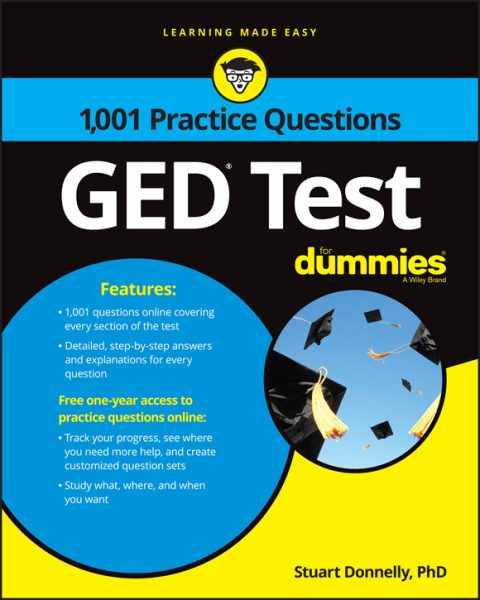 Cover image for book 1,001 GED Practice Questions For Dummies