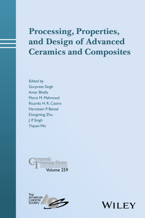 Cover image for book Processing, Properties, and Design of Advanced Ceramics and Composites