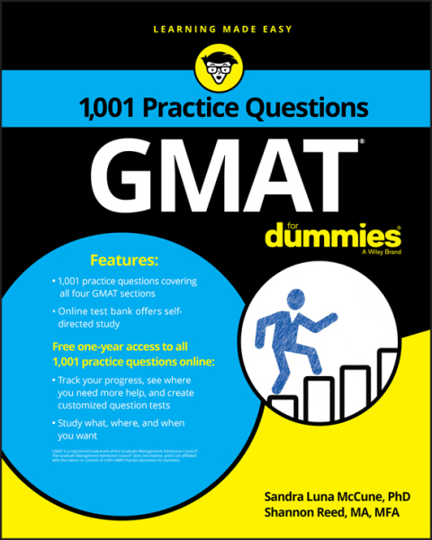 Cover image for book 1,001 GMAT Practice Questions For Dummies