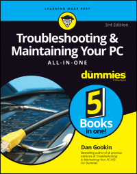 Cover image: Troubleshooting and Maintaining Your PC All-in-One For Dummies 3rd edition 9781119378358