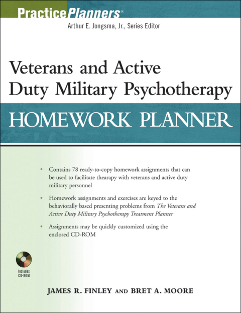 Veterans and Active Duty Military Psychotherapy Homework Planner 