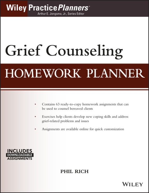 Cover image for book Grief Counseling Homework Planner