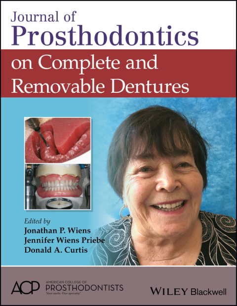 Cover image for book Journal of Prosthodontics on Complete and Removable Dentures