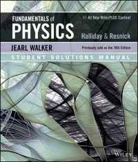 Cover image: Fundamentals of Physics Student Solutions Manual 11th edition 9781119537687