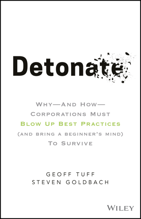 Cover image for book Detonate: Why - And How - Corporations Must Blow Up Best Practices (and bring a beginner's mind) To Survive