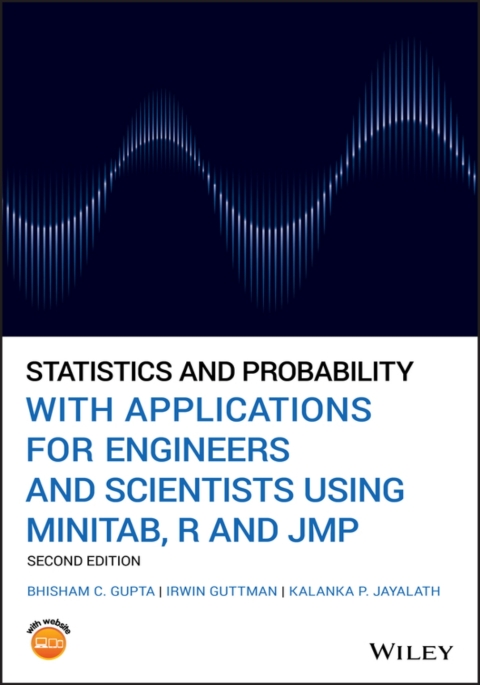 Cover image for book Statistics and Probability with Applications for Engineers and Scientists Using MINITAB, R and JMP