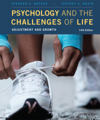 Cover image: Psychology and the Challenges of Life: Adjustment and Growth 14th edition 9781119533498