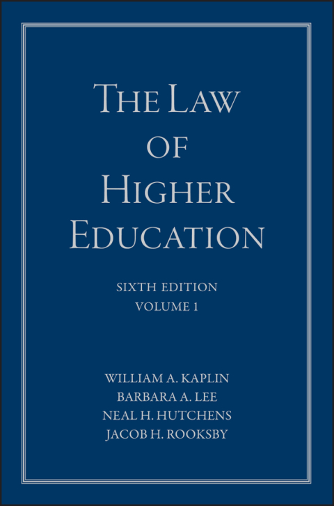 The Law of Higher Education, 2 Volume Set 
