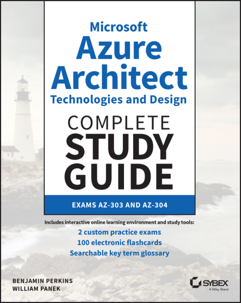 Cover image for book Microsoft Azure Architect Technologies and Design Complete Study Guide