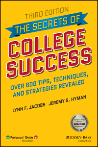 Cover image: The Secrets of College Success 3rd edition 9781119561804