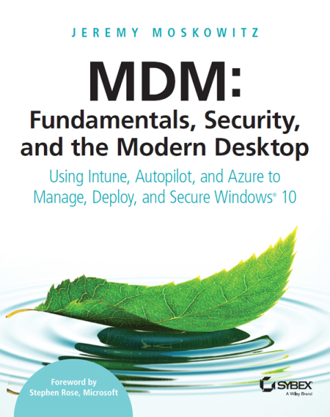 Cover image for book MDM: Fundamentals, Security, and the Modern Desktop