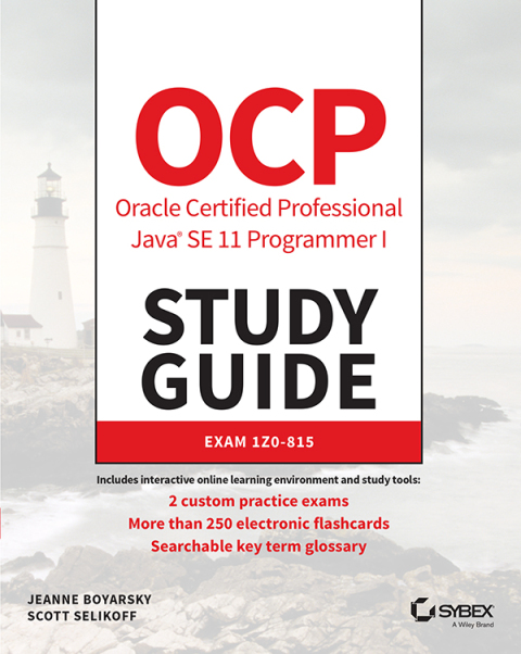 Cover image for book OCP Oracle Certified Professional Java SE 11 Programmer I Study Guide