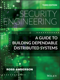 Cover image: Security Engineering 3rd edition 9781119642787