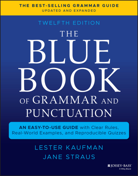 Cover image for book The Blue Book of Grammar and Punctuation