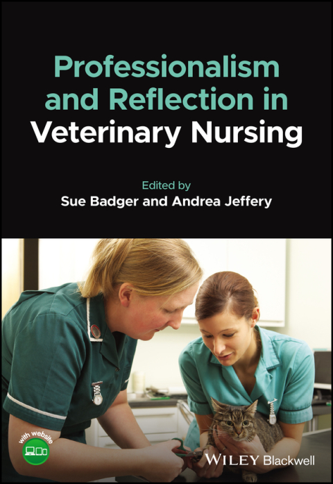 Cover image for book Professionalism and Reflection in Veterinary Nursing