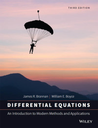 صورة الغلاف: Differential Equations: An Introduction to Modern Methods and Applications, Enhanced eText 3rd edition 9781118531778