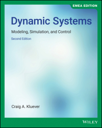 Cover image: Dynamic Systems: Modeling, Simulation, and Control, EMEA Edition 2nd edition 9781119668725