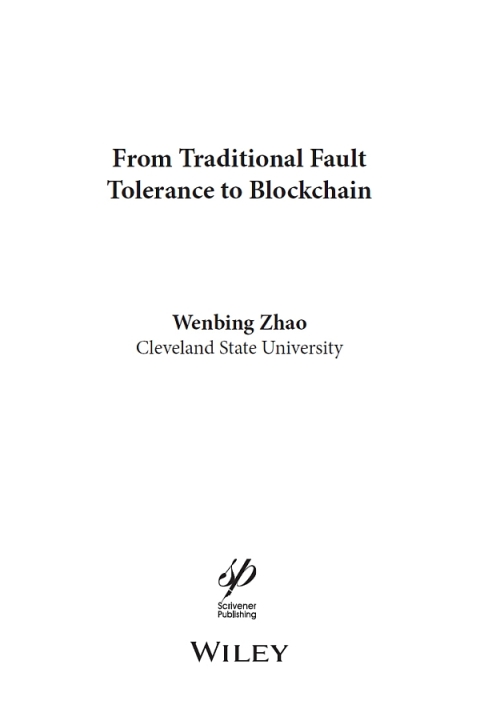 Cover image for book From Traditional Fault Tolerance to Blockchain