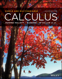 Cover image: Calculus: Single and Multivariable 8th edition 9781119696551