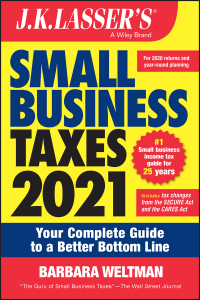 Cover image: J.K. Lasser's Small Business Taxes 2021 1st edition 9781119740056