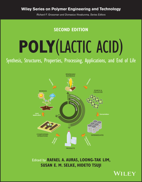 Cover image for book Poly(lactic acid): Synthesis, Structures, Properties, Processing, Applications, and End of Life, 2nd Edition