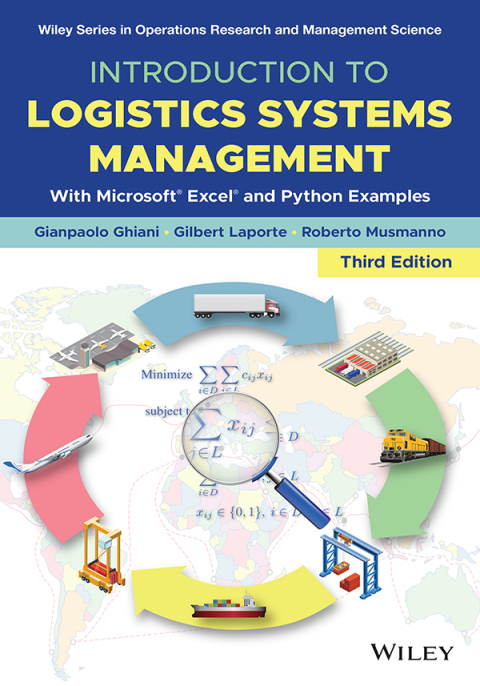 Cover image for book Introduction to Logistics Systems Management: With Microsoft Excel and Python Examples, 3rd Edition