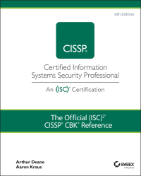 Cover image: The Official (ISC)2 CISSP CBK Reference 6th edition 9781119789994